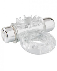 Sensuelle Bullet Ring 7 Function Cring Clear by Novel Creations Toys
