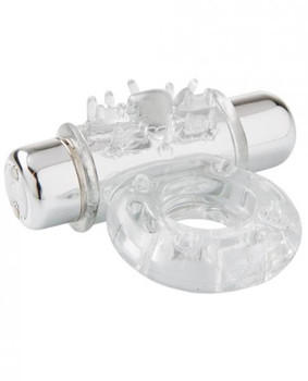Sensuelle Bullet Ring 7 Function Cring Clear by Novel Creations Toys