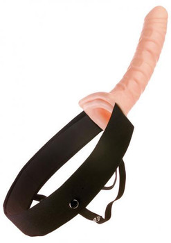 Fetish Fantasy 10 inches Hollow Strap On Beige by Pipedream Products
