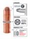 Fantasy X-tensions Mega 1 Inch Penis Extension Beige by Pipedream Products - view 4