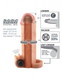 Vibrating Real Feel 1 Inch Extension Beige by Pipedream Products - view 4