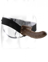 Fetish Fantasy 8 inches Hollow Strap On Brown by Pipedream Products