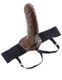 Pipedream Fetish Fantasy 8 inches Hollow Strap On Brown - Product SKU PD336029