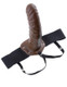 Fetish Fantasy 8 inches Hollow Strap On Brown by Pipedream Products - view 3