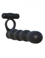 Fantasy C-Ringz Posable Partner Penetrator Black by Pipedream Products