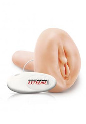 Pipedream Extreme Vibrating Freshman F-ckhole Beige Masturbator