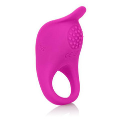 Teasing Enhancer Ring Silicone Rechargeable Pink Sex Toys For Men