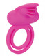 Dual Clit Flicker Enhancer Vibrating Erection Ring Pink by Cal Exotics