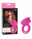 Dual Clit Flicker Enhancer Vibrating Erection Ring Pink by Cal Exotics - view 4