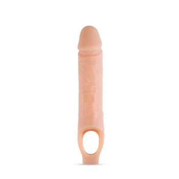 Performance Plus 10 inches Cock Sheath Penis Extender Beige Male Sex Toys