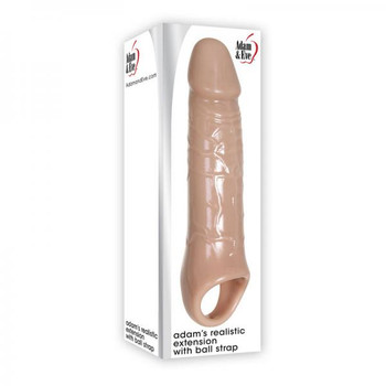 Adams Realistic Extension W/ Ball Strap Sex Toys For Men