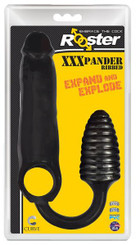 Rooster Xxxpander Ribbed Black Best Male Sex Toy