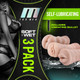 M For Men 3 Pk Vibrating Self Lubricating Stroker Sleeve Kit Vanilla by Blush Novelties - view 3