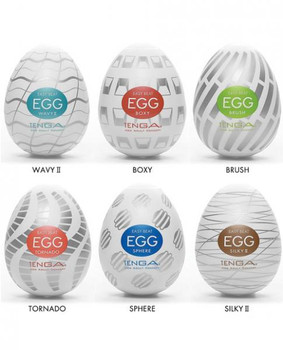 Tenga Egg Variety Pack Standard Masturbator 6 Pack Mens Sex Toys