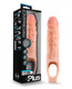 Performance Plus 9 inches Silicone Penis Sleeve Penis Extender Beige by Blush Novelties - view 2