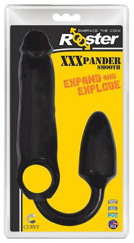 Rooster Xxxpander Smooth Black Male Sex Toys