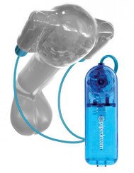 Classix Dual Vibrating Head Teaser Sleeve Blue Men Sex Toys