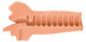 Mistress Courtney Mouth Stroker Vanilla Beige by Curve Novelties - view 3