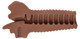 Mistress Mercedes Mouth Stroker Chocolate Brown by Curve Novelties - view 3