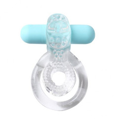 Jayden Vibrating Erection Enhancer Clear Ring by Maia Toys