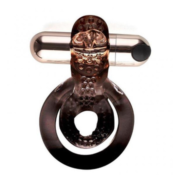 Jayden Rose Gold Rechargeable Vibrating Erection Ring by Maia Toys
