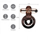 Jayden Rose Gold Rechargeable Vibrating Erection Ring by Maia Toys - view 2