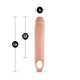 Performance 11.5 inches Penis Sleeve Penis Extender Beige by Blush Novelties - view 3