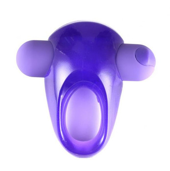 Casey Vibrating Erection Enhancer Ring Purple Male Sex Toys