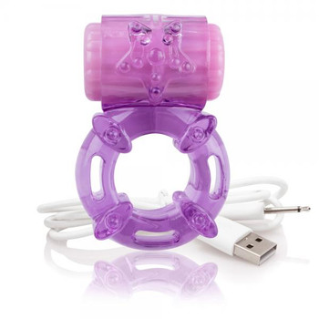 Screaming O Charged Big O Vibrating Ring Purple Best Male Sex Toy