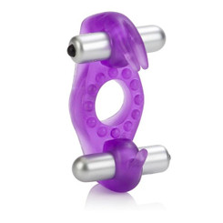 Wireless Rockin Rabbit Vibrating Ring Purple Men Sex Toys