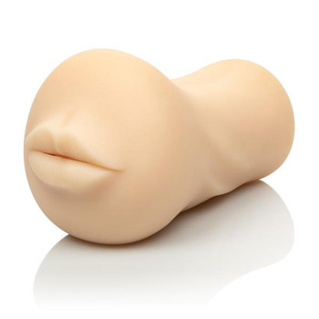 Stroke It Mouth Ivory Beige Stroker by Cal Exotics