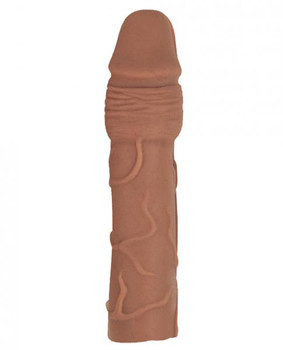 Natural Realskin Penis Extender Brown Extension by NassToys
