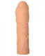 Natural Realskin Uncircumcised Xtender Vibrating Beige Male Sex Toy