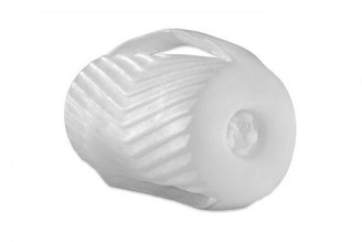 Perfect Fit Male Masturbator with Grip Clear
