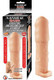 Natural Realskin Vibrating Uncircumcised Xtender Scrotum Ring Beige by NassToys