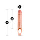 Performance 10 inches Penis Sleeve Penis Extender Beige by Blush Novelties - view 3
