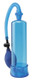 Pump Worx Beginners Power Pump With Erection Ring Blue by Pipedream Products