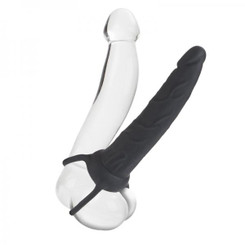 Silicone Love Rider Dual Penetrator Black by Cal Exotics