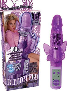 Fluttering Butterfly Vibrator - Purple Adult Sex Toys