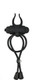 Ram Silicone 10 Function Vibrating Shafttie - Black by NassToys