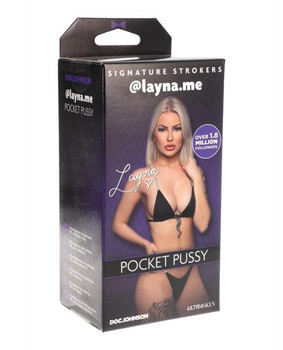 Signature Strokers Girls Of Social Media @layna.me Ultraskyn Pocket Pussy Vanilla Male Sex Toys