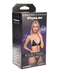 Signature Strokers Girls Of Social Media @layna.me Ultraskyn Male Stroker Vanilla by Doc Johnson