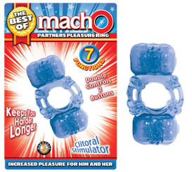 The Best Of Macho Partners Pleasure Ring Blue by NassToys