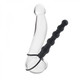 Silicone Love Rider Beaded Dual Penetrator Black by Cal Exotics - view 2