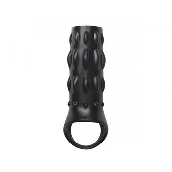 Reversible Power Cage Jelly Sleeve - Black by NS Novelties