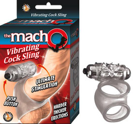 Macho Vibrating Erection Sling Clear by NassToys