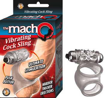 Macho Vibrating Erection Sling Clear by NassToys