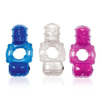 The Big O 2 Vibrating Ring Assorted Colors Men Sex Toys