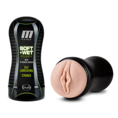 M For Men Soft & Wet Self Lubricating Stroker Cup Vanilla
