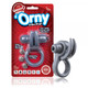 Orny Vibrating Ring Gray Stretchy C-Ring by Screaming O - Product SKU SCRORNG101